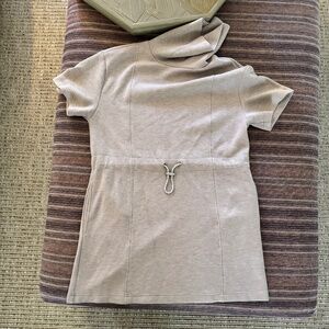 Varley Doublesoft Beige Mini Dress